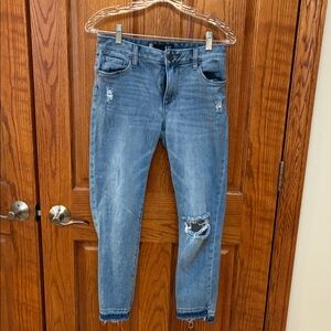 Kut from a the Kloth Light Blue Distressed Jeans, size 0